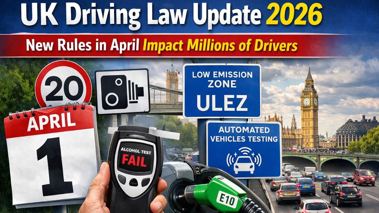 UK Driving Law Update 2026: New Rules in April Impact Millions of Drivers