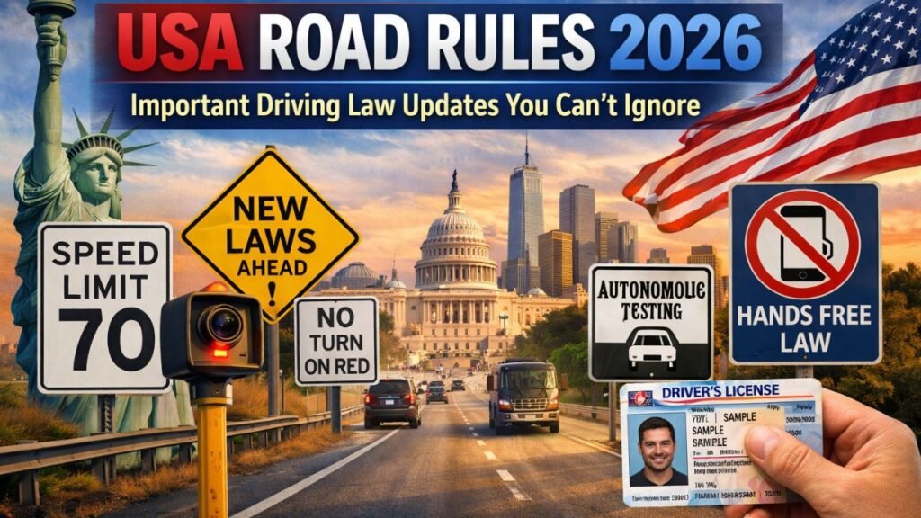 USA Road Rules 2026: Important Driving Law Updates You Can’t Ignore